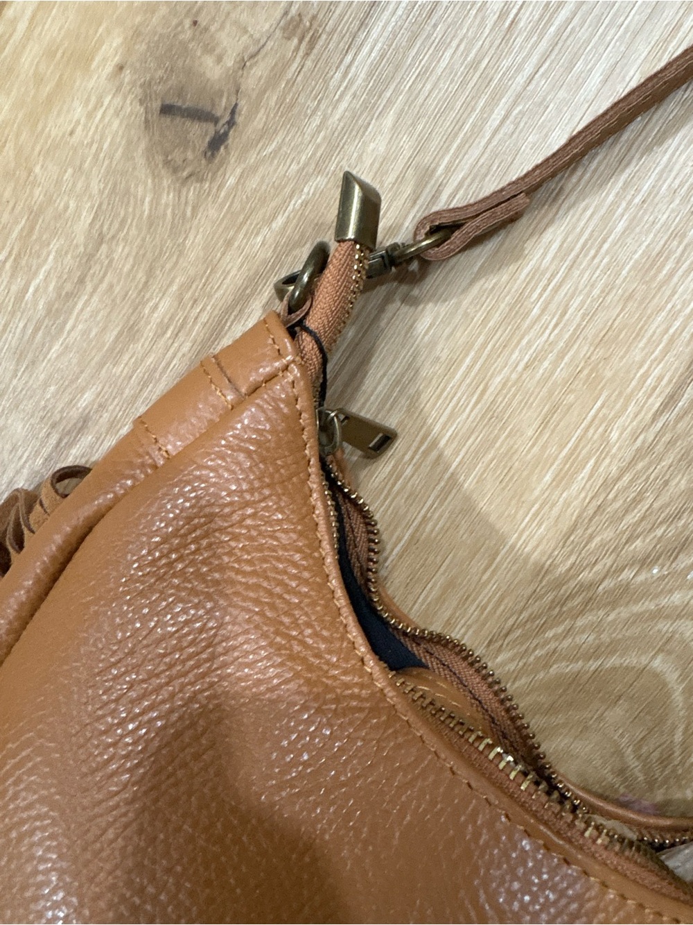 Tan Leather Fringe bohemian western cowgirl  Shoulder Bag detachable. - Picture 3 of 14
